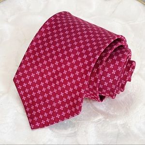 Brooks Brothers Red Pink Floral Mens Silk Tie Classic Valentine’s Romantic 57.5”
